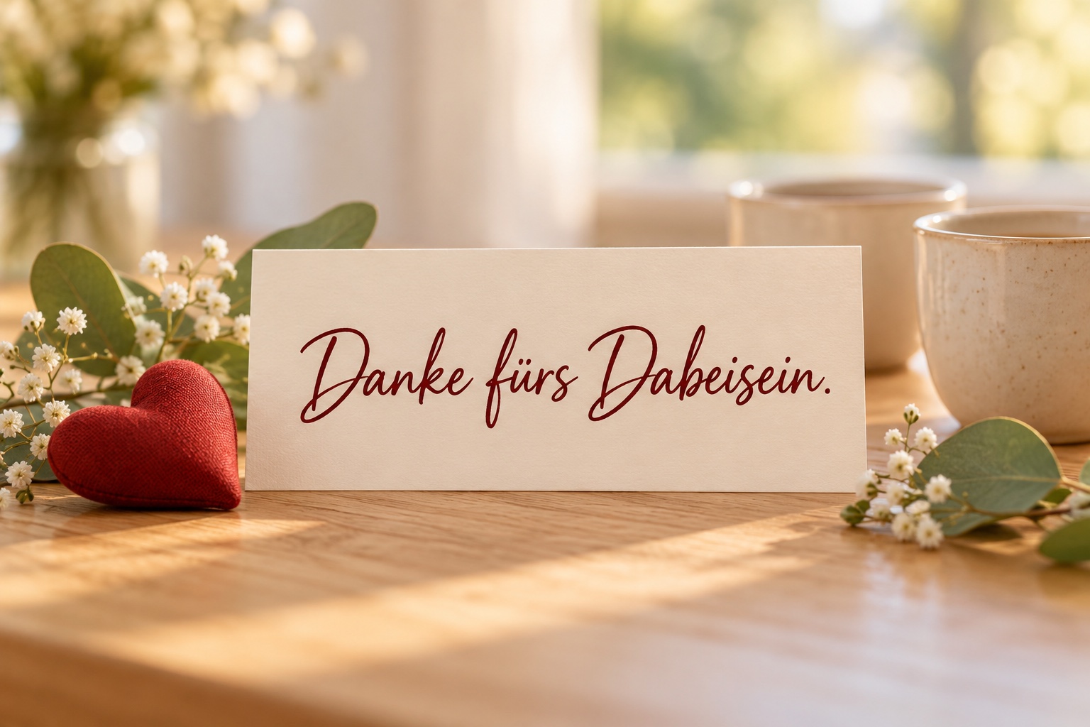 Danke fürs Dabeisein.